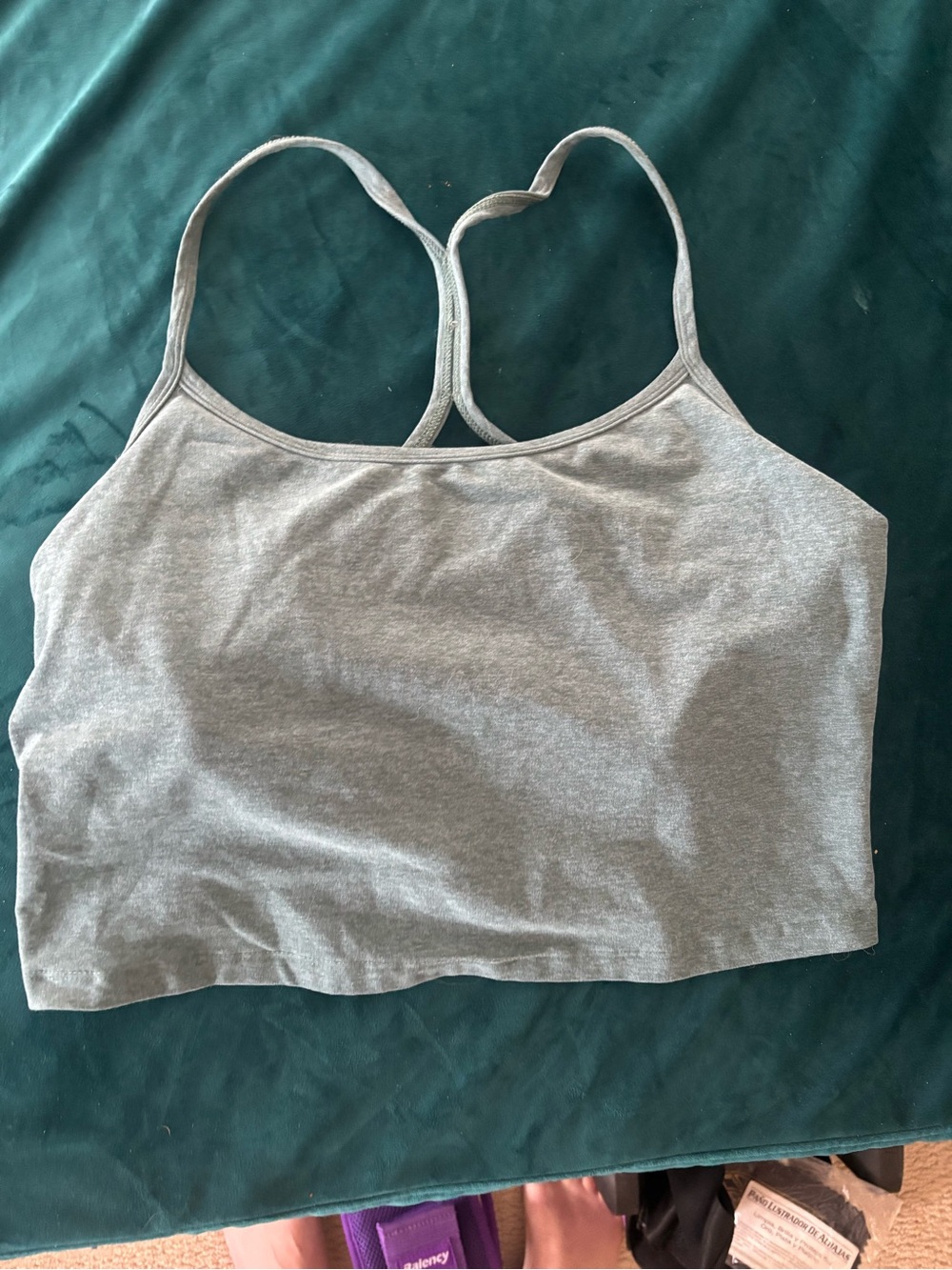 Sage Green Beyond Yoga Racerback Bralette Tank - Women's Intimates